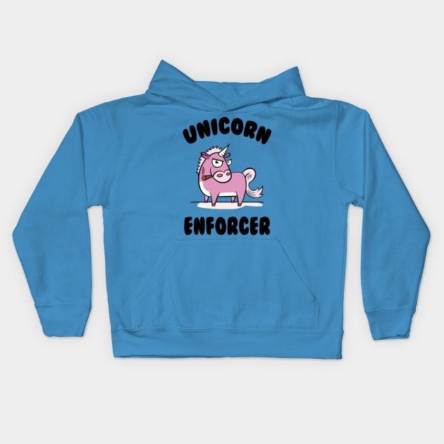 UNICORN ENFORCER Kids Hoodie by BG305